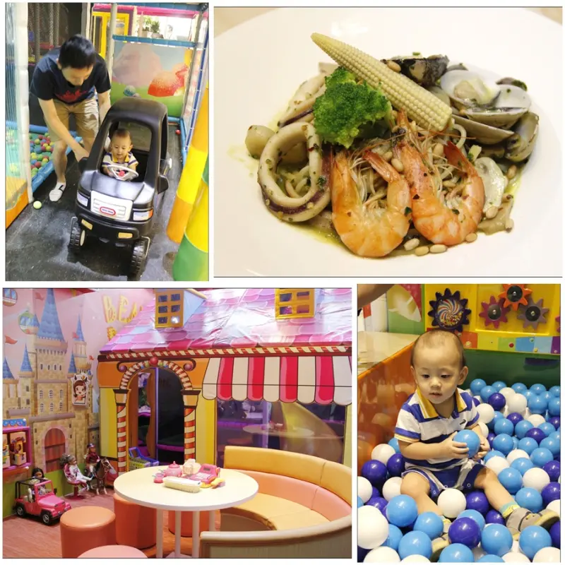 【新北中和區】★班尼弟親子食遊館☆中和親子餐廳推薦．五種主題包廂小孩玩翻天．動力沙坑/球池/娃娃屋/釣魚/海盜風/充氣墊一次滿足．中和威力廣場旁