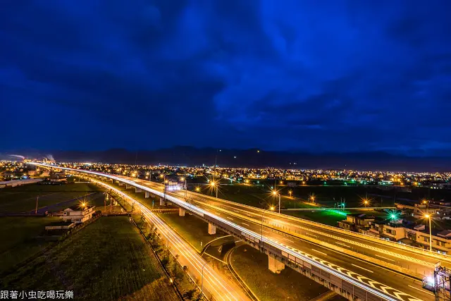 國道5號 冬山段 車軌 雲層 煙囪 縮時攝影