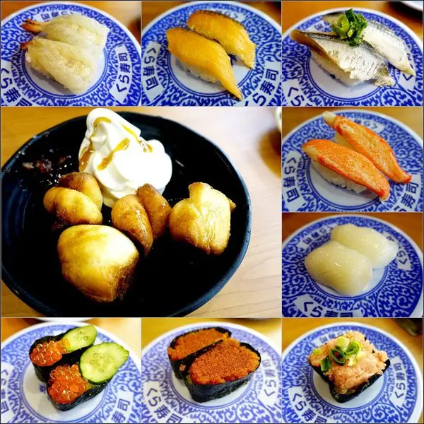 【台中│西區】くら寿司 藏壽司(台中廣三SOGO店)。均一價40元／iPad觸控方式選餐／滿五盤還能抽轉蛋