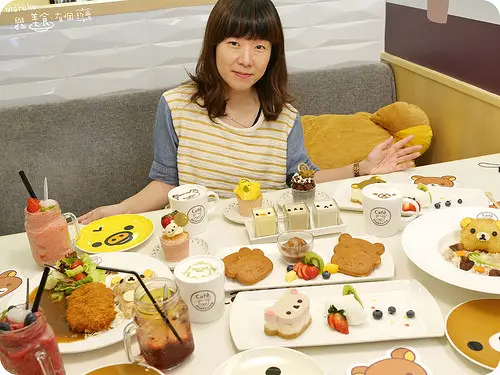 【超融化主題餐廳】拉拉熊主題餐廳Rilakkuma Café來吃融化的一天。台北東區商圈