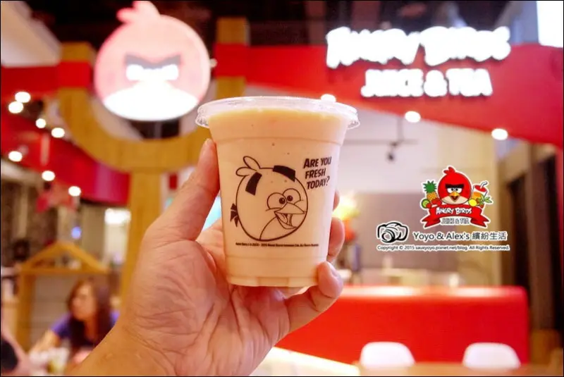 【板橋】Angry Birds Juice & Tea 憤怒鳥主題餐廳 ~ 不僅手機玩得到Angry Birds，嘴巴也可以吃得到囉!!! / 麗寶百貨 /捷運板橋站 / 主題餐廳