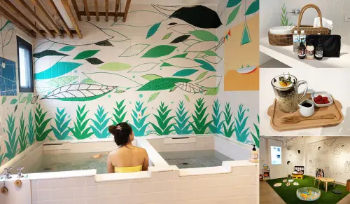 【宜蘭旅遊】蔥澡 Hot Spring Onion 蔥鬱白湯 彩色塗鴉牆面 90分鐘好享受 夏日限定涼麵