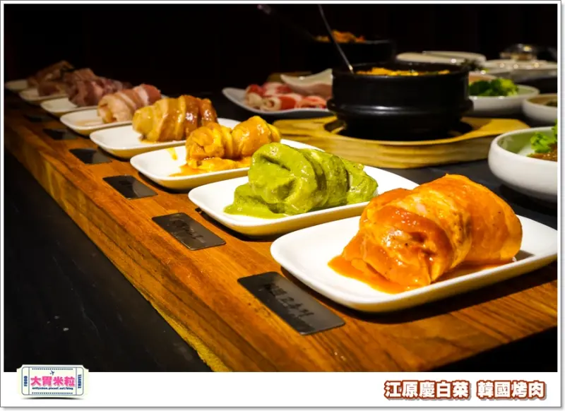 大胃米粒【台北韓式料理推薦】江原慶白菜(台北微風店)。韓國八色豬烤肉！微風幫也愛吃，慶生聚餐第一首選(微風百貨美食/松山區美食)