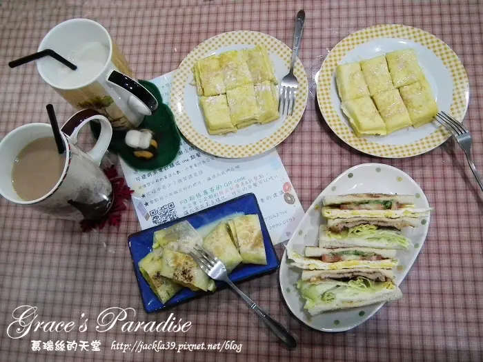 【食】新莊碳烤土司。米豆早午餐：特製手工抹醬+餐點口味新穎，碳烤土司飄香+高大鮮乳濃醇