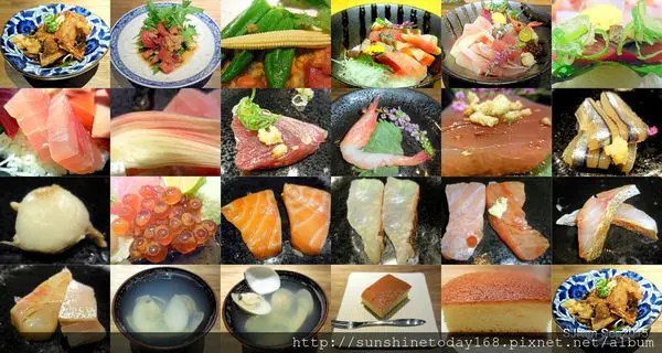 「傘壽司」散壽司套餐  ---澎湃豐美新鮮食材，純熟技巧精緻展現!