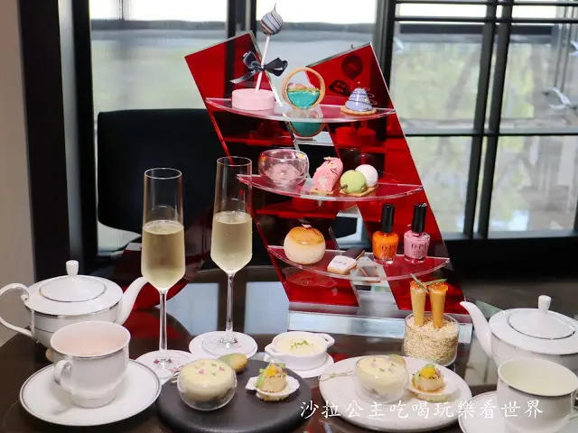 大直下午茶【台北萬豪酒店Lobby LoungeX美甲沙龍品牌OPI】春夏最迷人的京風下午茶/捷運劍南路站