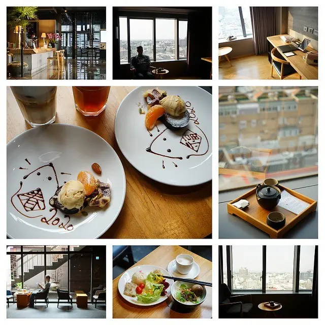 嘉義住宿推薦~嘉義觀止 2020期間限定 IG打卡計畫住房專案 每人贈200元IG打卡計畫一日券  贈送的下午茶很有質感 非常可愛唷!! 蓬萊漢堡  盛食咖哩黃記涼麵涼圓 光復牛肉鍋 劉湯圓快來安排一