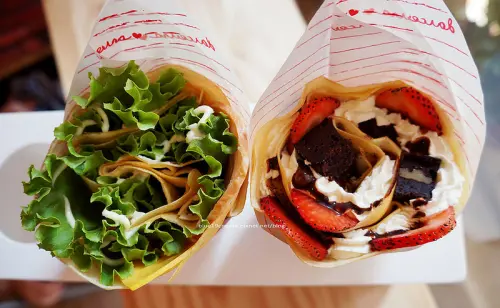 【台中西區】FUN TOWER日式可麗餅 - 日本散步甜食.製作過程透明化.把馬卡龍可麗露布朗尼包進可麗餅裡.近台中教育大學和文化中心