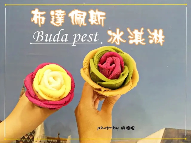 【台中 大雅】布達佩斯冰淇淋專賣店✿❀✿迷人的玫瑰花外型，手工現做，宛如藝術品一般，冰淇淋新鮮、美味❀✿❀
