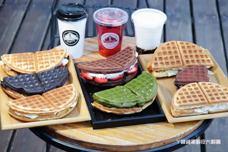 鬆餅製作過程不加一滴水！新竹竹北下午茶外送推薦黑瓦鬆餅！還有隱藏版髒髒餅 - ㄚ綾綾單眼皮大眼睛