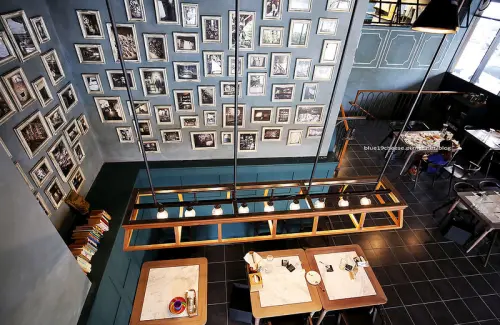 【台中南屯】薄多義義式手工披薩Bite 2 Eat 公益店 - 歐式復古街道商店好好拍.佔了好多記憶體.朋友同學聚餐家庭聚會.來自高雄平價義式料理餐廳