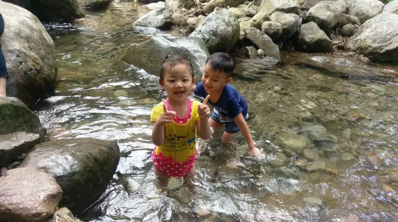 「新北石門親子玩樂」仁者樂山,智者樂水～～兩者皆樂唯青山步道是也