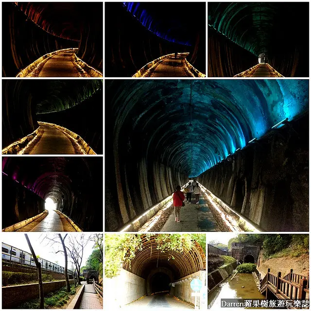 『苗栗旅遊景點』功維敘隧道★百年鐵道城牆隧道重現變身夢幻七彩隧道景點/貓貍山公園天熱消暑順遊好去處