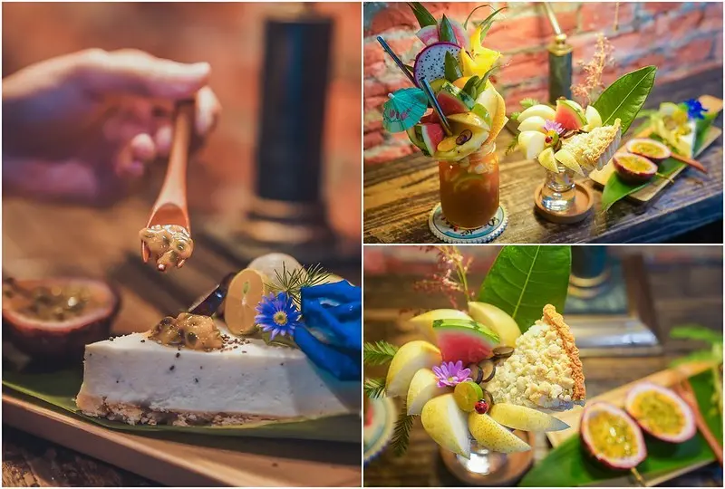 【宜蘭礁溪│美食】定邦咖啡。三合院老宅甜點屋，華麗浮誇甜點和飲品，非常符合IG風格，好看又好吃