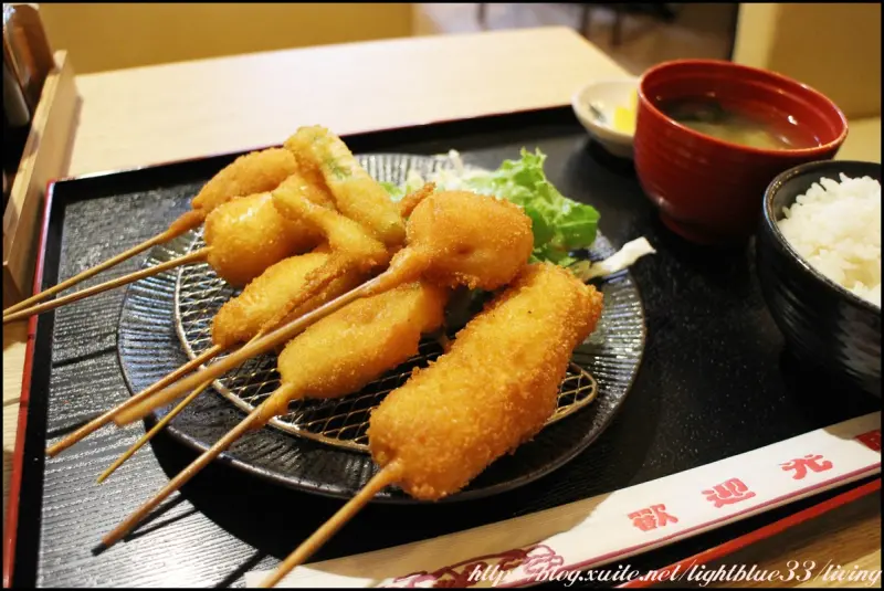 [ 中山站美食 ] 串炸Kushikatu Daruma  串カツだるま台北店～來自大阪新世界的元祖串炸達摩，午間套餐超划算