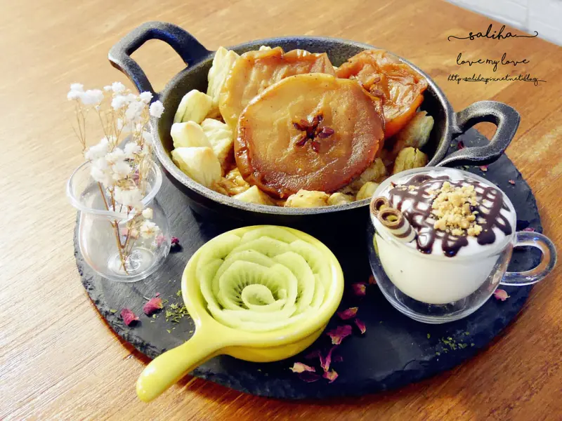 *台北松山南京三民站餐廳*Office By Mastro~蘋果塔超美!麵包免費無限續,民生社區中的幽靜小酒館