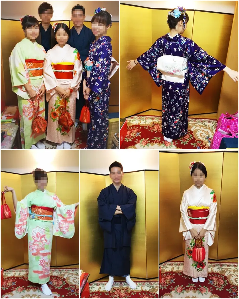 『日本-京都大阪奈良五日遊』花の絵姿 (花之繪姿)和服篇-日本和服推薦、藝妓工作室，質料優、花色佳、做工細，超親切青木婆婆，日本京都清水寺和服體驗