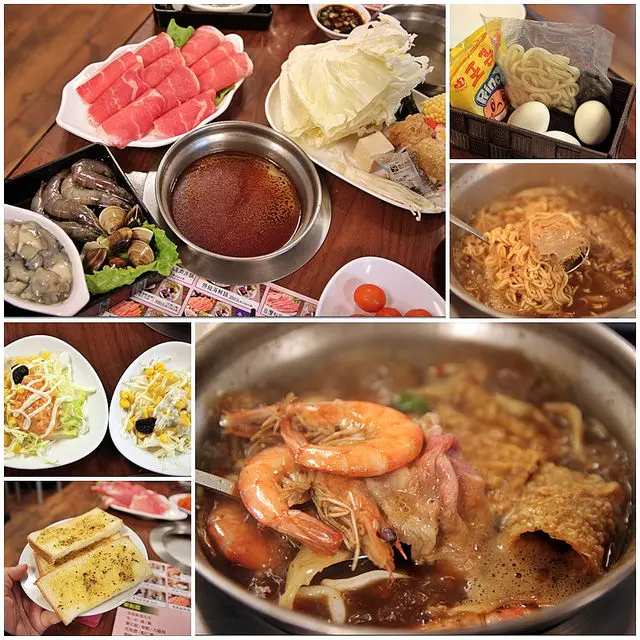 『台中大甲』懷念的蔥燒麻辣湯頭，超值平價套餐火鍋搭配自助吧吃到飽-瘋鍋日式涮涮鍋