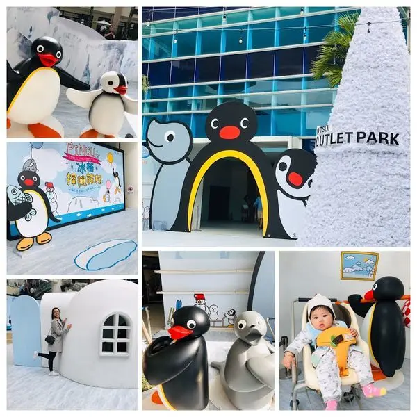 林口三井OUTLET聖誕村│與企鵝家族PINGU一起進入冰極探險旅程│PINGU冰極世界降臨林口│林口最新拍照打卡點2019