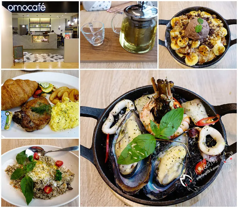 【天母早午餐】Omocafe躲在天母Sogo五樓～悠遊早午餐與下午茶的美食饗宴！