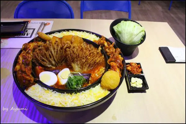 [食記]辛普森湯:起司年糕鍋就在OMAYA春川炒雞(台南永華店)        
      