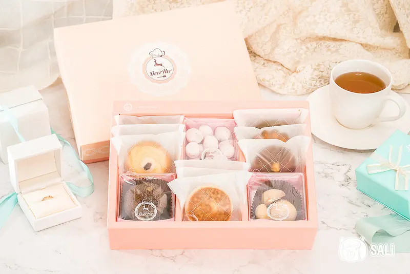 喜餅試吃｜DeerHer甜點廚坊，手工喜餅推薦，多款手工餅乾訂製專屬於你的幸福美味