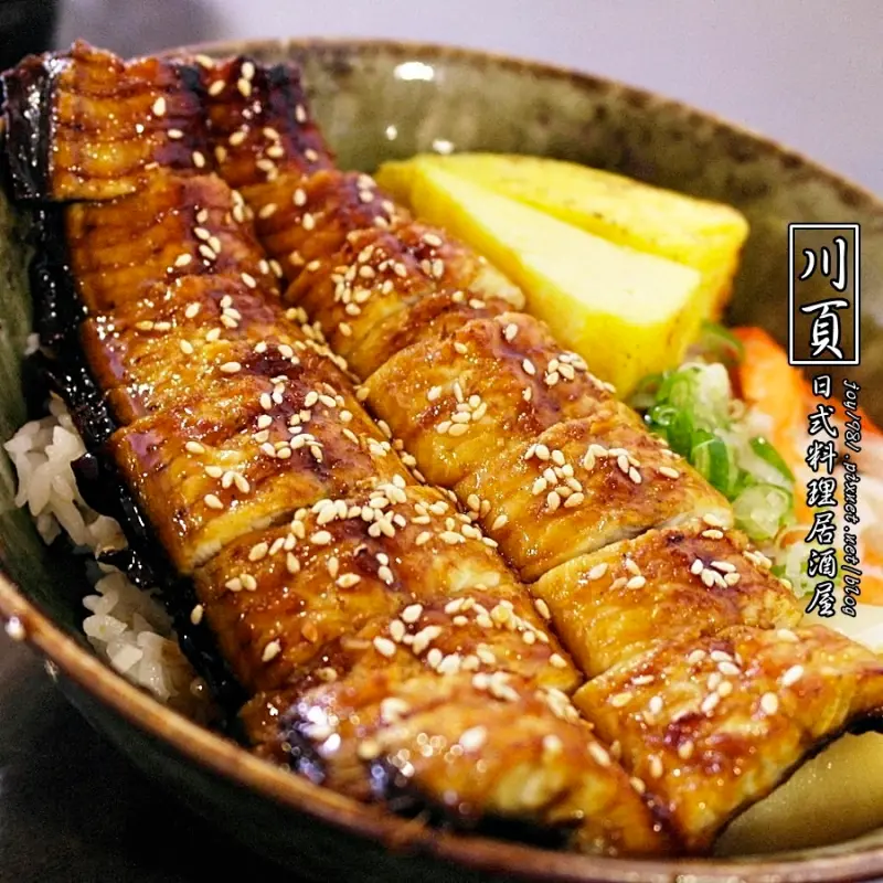 [台南中西區]川頁 日式料理居酒屋-食材新鮮、用料實在!!推鰻魚丼、鮭魚親子丼、花魚一夜干!!!