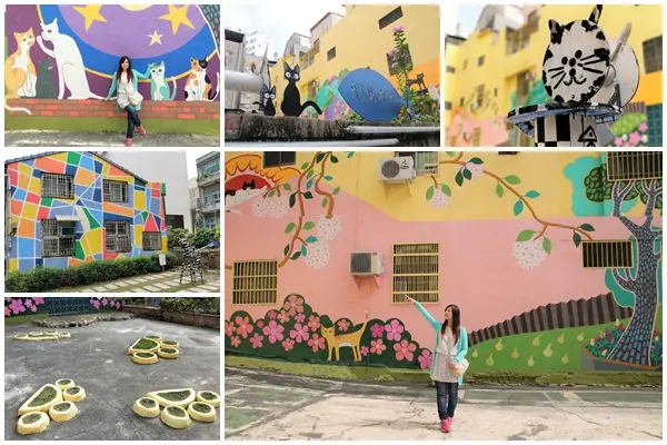 【台南市景點】貓咪高地 & 銀同里彩繪巷弄~喵的小確信，高高在上的幸福感，隱藏版的貓咪大壁畫台南旅遊打卡勝地              