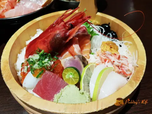 【新竹餐廳】在木盆中泡澡的豪華海鮮丼《吟川》日式料理/壽司