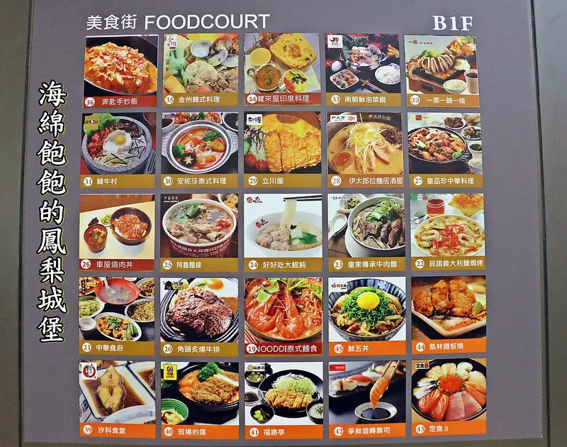 汐止遠雄購物中心-B1美食廣場美食街介紹