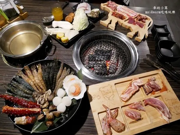 中壢美食｜好客燒烤~各式肉品、高級海鮮火烤吃到飽，還有酷聖石COLDSTONE冰淇淋無限享用