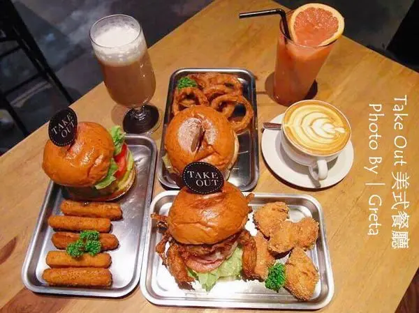 【食記∥台北】Take Out 美式餐廳 捷運六張犁站＿地獄辣味漢堡讓人頭皮發麻＿台北大安區不容錯過的美味蟹堡＿多種類精釀啤酒提供選擇