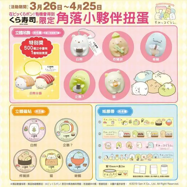 [中壢火車站美食]くら寿司Kura藏壽司/吃迴轉壽司中扭蛋好吃又好玩/大江美食/林口三井美食/機捷A9美食