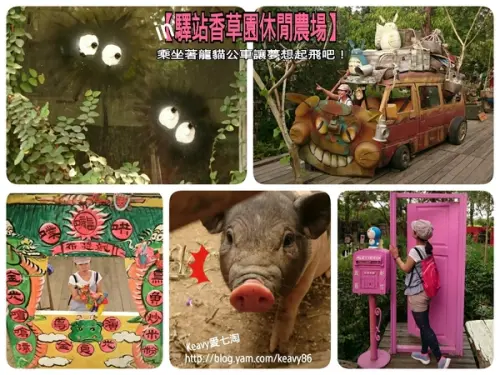 ★台南佳里★走進【驛站香草園休閒農場】，就像是掉進龍貓洞裡的草壁梅一樣，乘坐著龍貓公車讓夢想起飛吧！