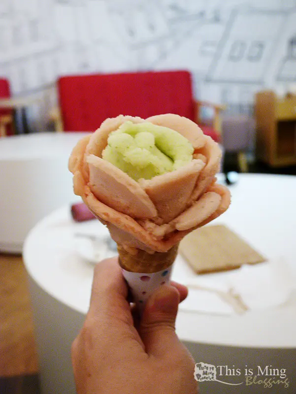 【台北大安│食記】O Rose法式天然高品質冰淇淋～玫瑰花型的美味甜筒