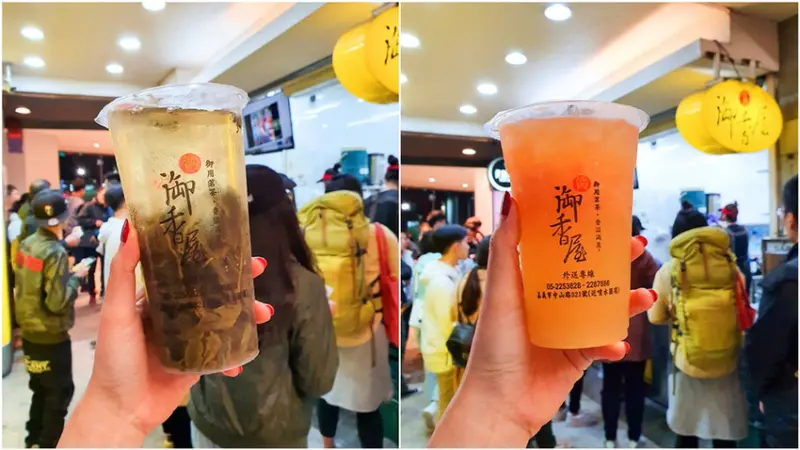 【嘉義必喝】源興御香屋 文化夜市 飽滿果肉 排再久都要喝的葡萄柚綠茶