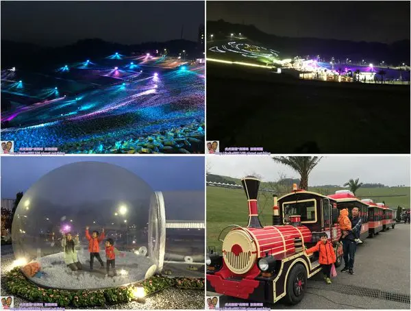 『星空草原x擁恆文創園區』療癒人心的寶特瓶地景藝術~星空泡泡屋下的夢幻許願&星空草皮的幸福時光!新北市x基隆一日遊景點!