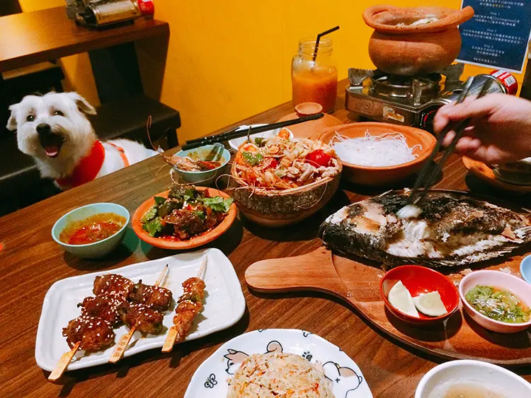 泰夯串燒/泰式居酒屋-板橋浮洲店  板橋浮洲泰式料理 特色泰式陶鍋 巷弄隱藏版美食 板橋寵物友善餐廳