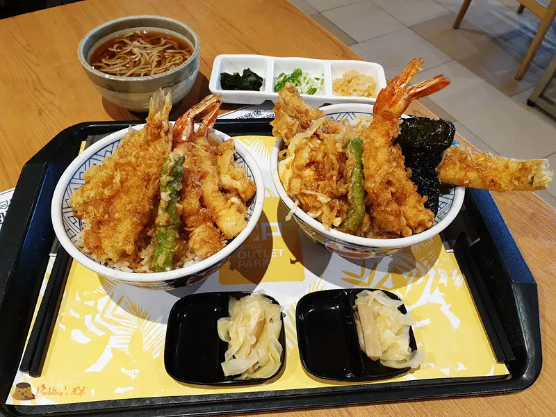 【新北林口】三井outlet餐廳《金子半之助》天丼加價優惠蕎麥麵.柚香雪酪