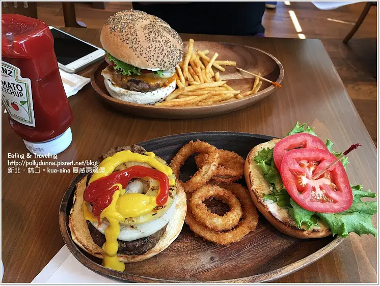 【食事】新北‧林口。KUAAINA夏威夷漢堡‧三井 MITSUI OUTLET PARK