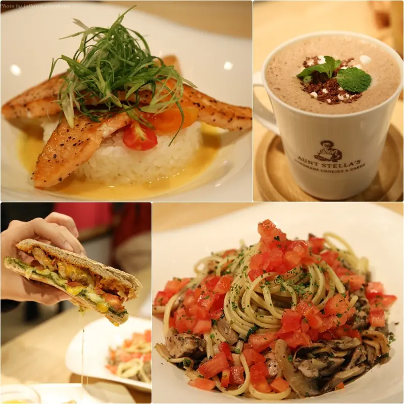 【詩特莉．Aunt Stellas】大安區。不只手工餅乾，義大利麵、燉飯、帕尼尼都好吃！（全新餐點@遠企購物中心B2）❤