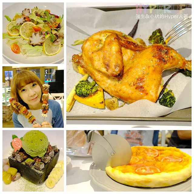 不只有滿滿的海鮮大平台，『Fidèle妃黛美式海鮮餐廳』的碳烤系列餐點適合呼朋引伴來飽餐一頓~甜點宇治抹茶芋圓還有隱藏版紅豆湯餡太讓人驚艷啦!!!!!