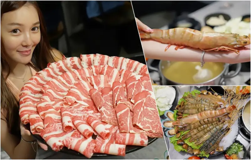 宇良食巨無霸肉盤+浮誇手臂蝦，無霸三人套餐海陸通吃