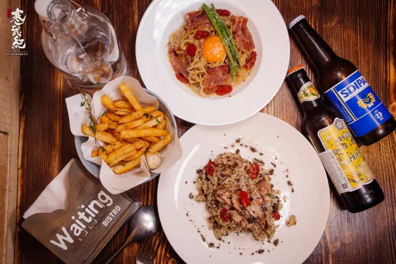 【中肯‧食記】Waiting Bistro 等等小酒館‧捷運忠孝復興站｜溫馨文青風美味小酒館‧精釀啤酒搭義式燉飯！