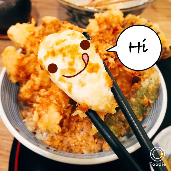 [台北松山美食] 天吉屋 半熟蛋 天使紅蝦 大份量天婦羅丼飯 東區微風廣場