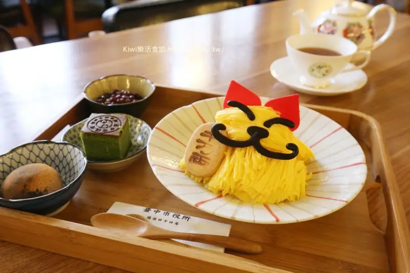 台中美食推薦｜台中市役所 Cafe 1911 古典玫瑰園平價下午茶推薦 近綠川.台中火車站 - Kiwi 樂活食旅