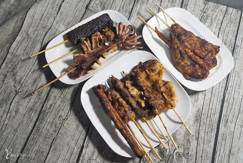 焦糖楓日式無烟撒粉串燒 (通化店) 獨家漢方調味一吃成主顧的平價美食 | YOUZI 佑子 - 美食旅行 Travel, Food, Life