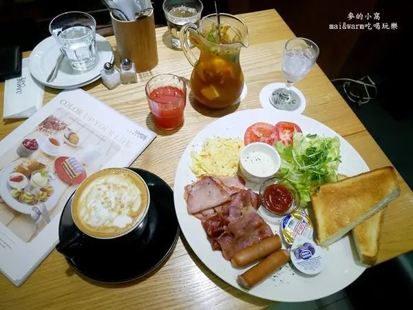 台北中山站美食｜Jumane Cafe佐曼咖啡館，早午餐、法式歐蕾吐司、鬆餅、三明治還有超多飲品