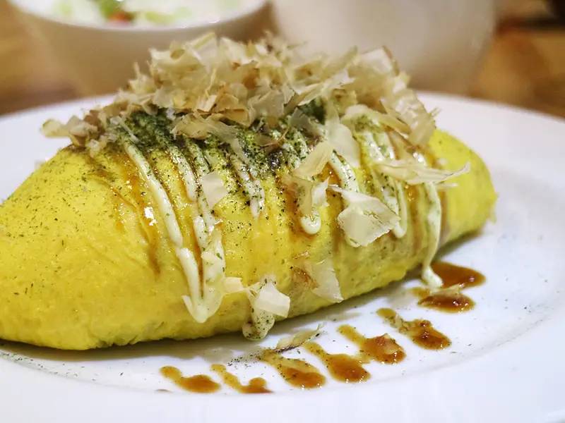 【嘉義美食】日夕洋食屋日本蛋包飯專賣。厚切豬排巨無霸的美味