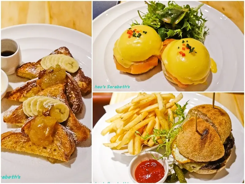 【台北大安】甜食專賣 Sarabeths Taiwan 台北敦化sogo店 捷運忠孝敦化站 百貨美食 - 優雅高質感的紐約早餐女王/世界第一名早餐，經典必吃美味法式吐司及班尼迪克蛋，漢堡與眾不同超驚豔